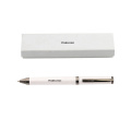 Werbegeschenk Custom Metal Pen Logo White Ball Point Stift mit Papierstift Box